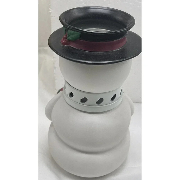 AromaGlow Home Fragrance Snowman Oil Lamp Holiday Living Fragrance Complete - Picture 6 of 16